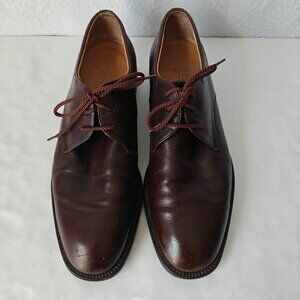 Salvatore Ferragamo Men's Brown Leather Oxford Shoes Size 11
